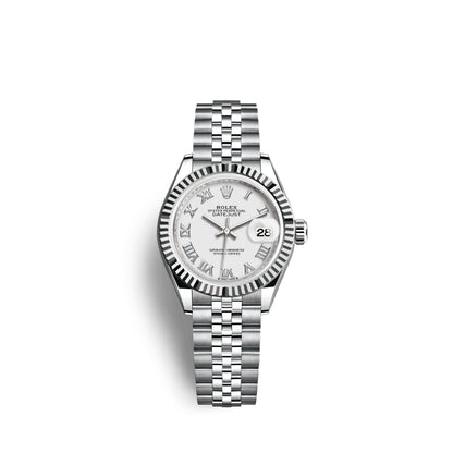 Lady-Datejust 28, Oystersteel and 18k White Gold, Ref# 279174-0019