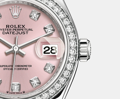 Lady-Datejust 28, Oystersteel and 18k White Gold, Ref# 279384RBR-0004