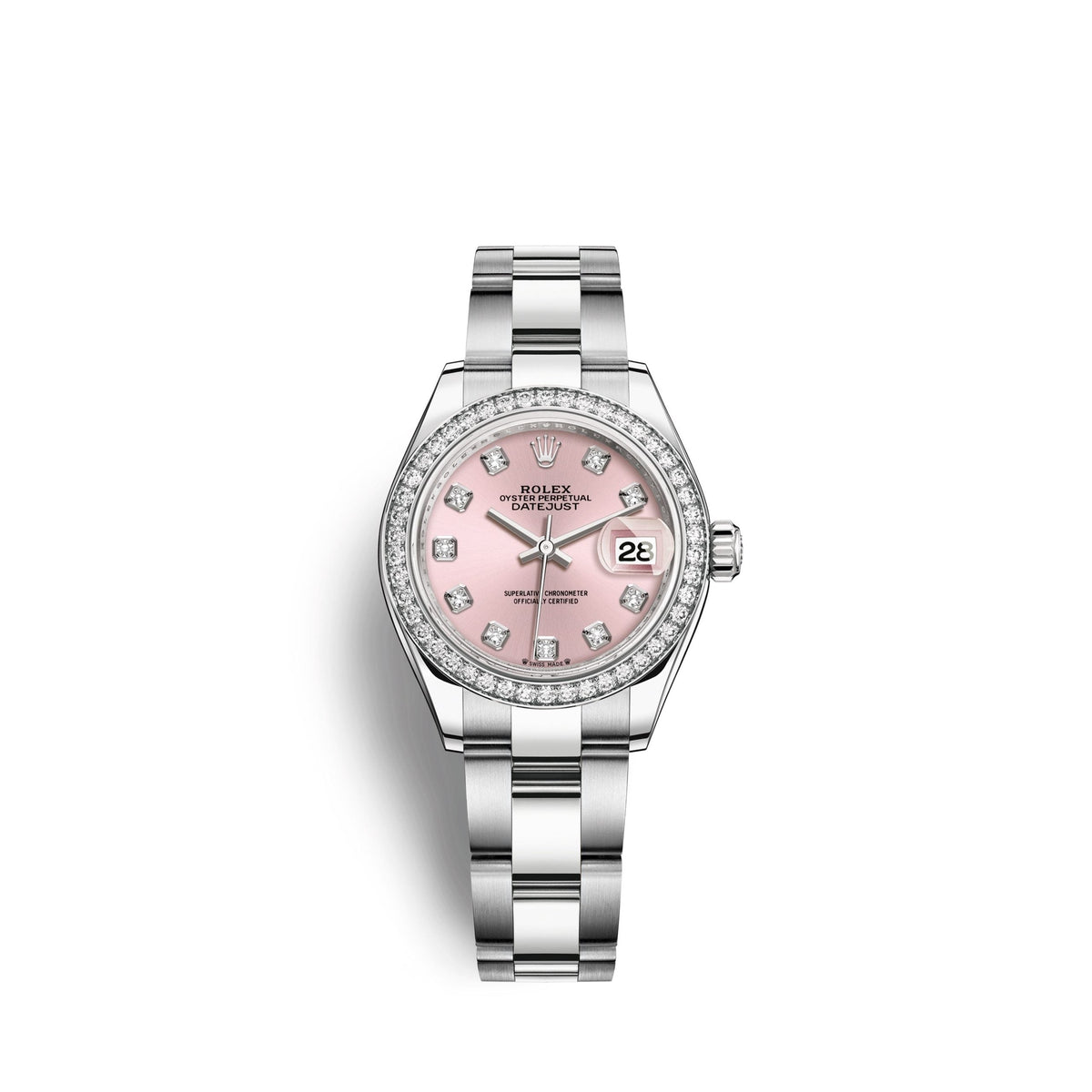 Lady-Datejust 28, Oystersteel and 18k White Gold, Ref# 279384RBR-0004