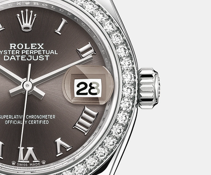 Lady-Datejust 28, Oystersteel and 18k White Gold, Ref# 279384RBR-0016
