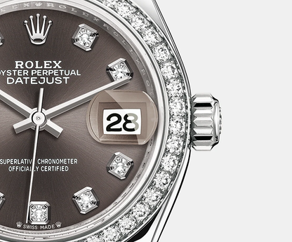 Lady-Datejust 28, Oystersteel and 18k White Gold, Ref# 279384RBR-0018