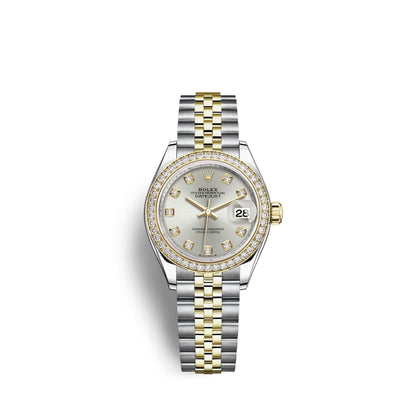 Lady-Datejust 28, Oystersteel and 18k Yellow Gold, Ref# 279383RBR-0007