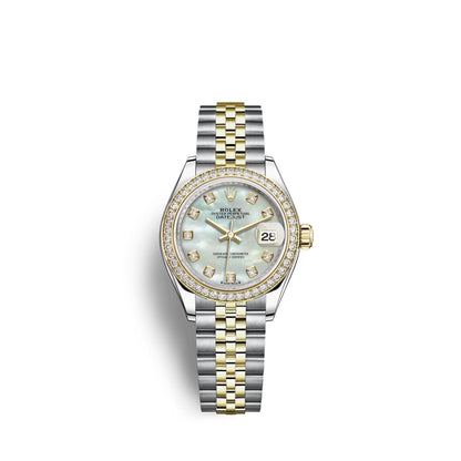 Lady-Datejust 28, Oystersteel and 18k Yellow Gold, Ref# 279383RBR-0019