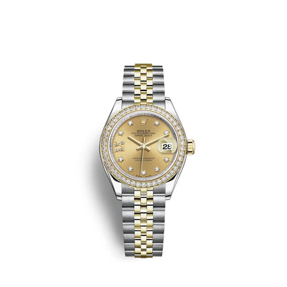Lady-Datejust 28, Oystersteel and 18k Yellow Gold, Ref# 279383RBR-0021