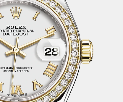 Lady-Datejust 28, Oystersteel and 18k Yellow Gold, Ref# 279383RBR-0024