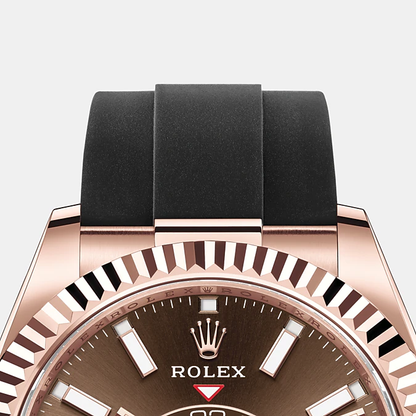 Sky-Dweller 42mm, 18k Everose Gold, Oysterflex, Ref# 326235-0005