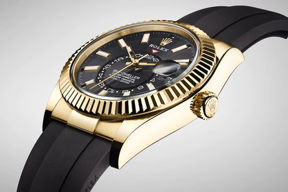 Sky-Dweller 42mm, 18k Yellow Gold, Oysterflex, Ref# 326238-0009