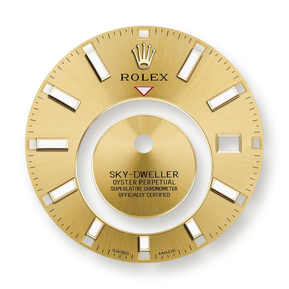 Sky-Dweller 42mm, 18k Yellow Gold, Ref# 326938-0003