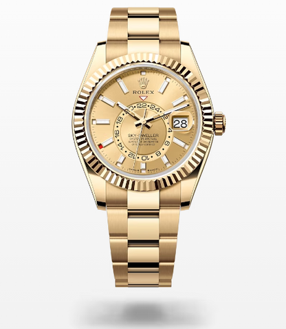 Sky-Dweller 42mm Champagne Dial Yellow Gold