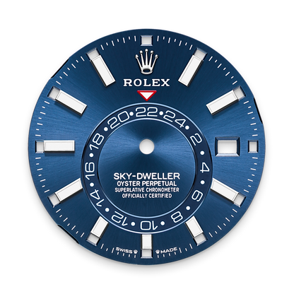 Sky-Dweller, 42mm, Oystersteel and 18k White Gold, Blue, Jubilee, Ref# 336934-0006