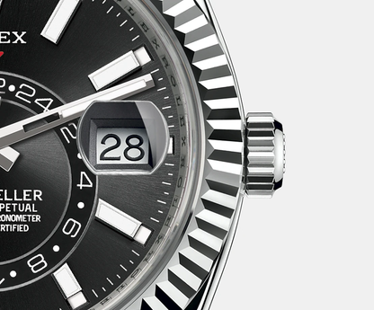 Sky-Dweller 42mm, Oystersteel and 18k White Gold, Ref# 326934-0005