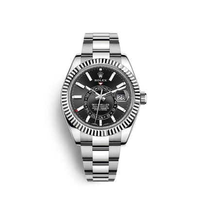Sky-Dweller 42mm, Oystersteel and 18k White Gold, Ref# 326934-0005