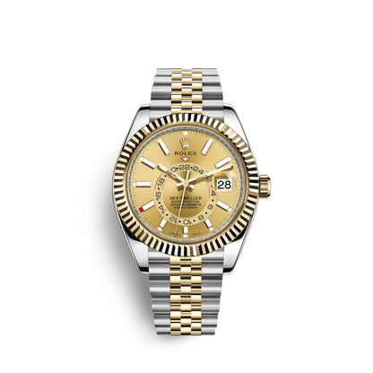 Sky-Dweller 42mm, Oystersteel and 18k Yellow Gold, Ref# 326933-0004