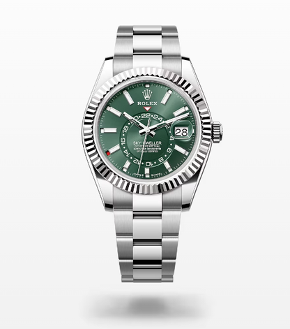 Sky-Dweller Green Dial Automatic 42mm Men's Watch 336934-0001