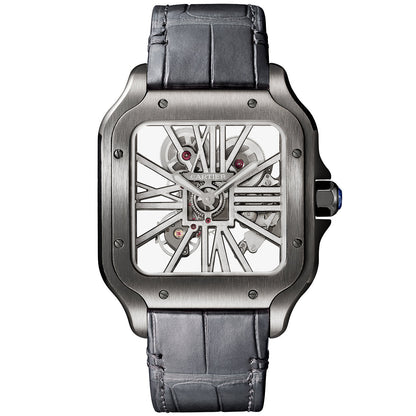 Santos de Cartier Large Skeleton Black ADLC Men’s Watch