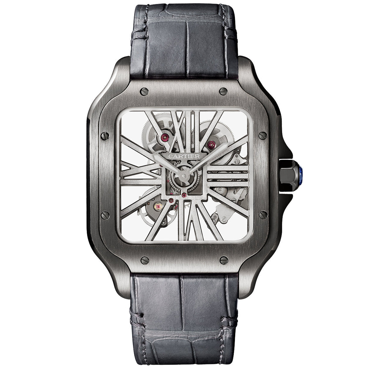 Santos de Cartier Large Skeleton Black ADLC Men’s Watch